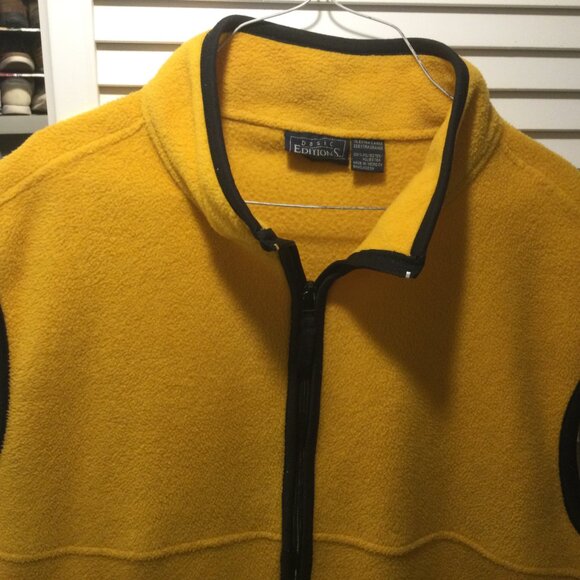 Basic Editions Fleece Vest Mens XL 90s vintage used Great condition warm - Picture 2 of 8